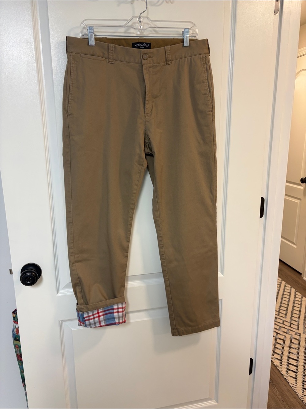 Men's Straight Chinos - Khaki
